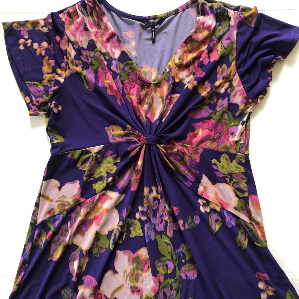 Daisy Fuentes Floral Top, Sz PL